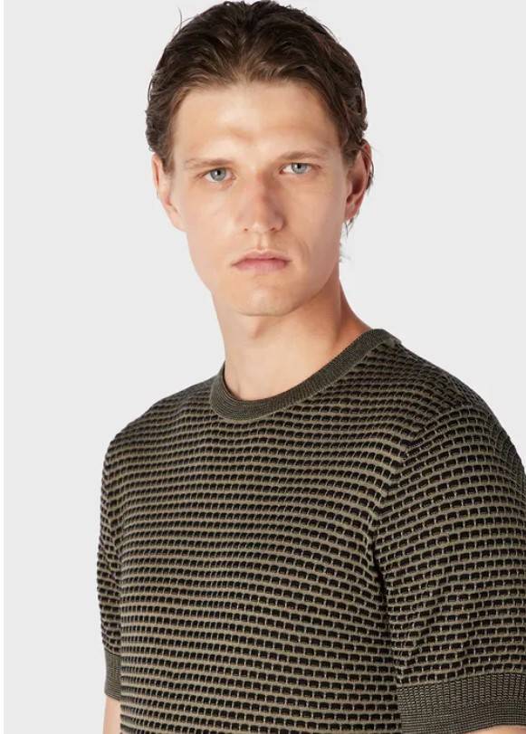 Toucher du doigt l'élégance italienne avec nos tee-shirts en maille  Emporio Armani